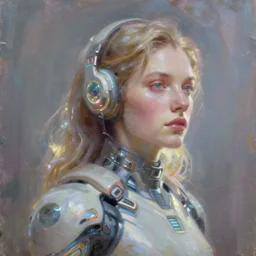 future soldier, tech wear, glowing lights, scifi, concept art oil painting, portrait ethereal by jama jurabaev, greg rutkowski extremely detailed, brush hard, artstation, soft light
