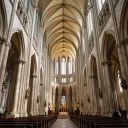 view of the interior of a cathedral