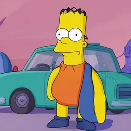 portrait of rich evans from redlettermedia as a carachter from the simpsons