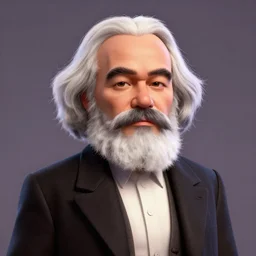 karl marx pixar 3 d cartoon style