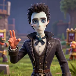portrait edward young scissorhands, octane render, detailed, brawl stars, unreal engine 5, cinema 4 d cinematic, artstation, greg rutkowski, clash of clan, clash royal