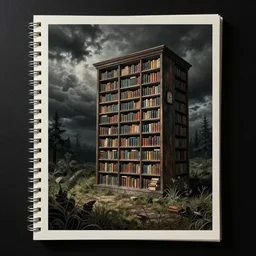 asset sheet, material study ( surreal caricature ) librarian by ( by mark ryden ) dark foreboding