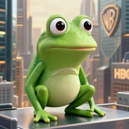 pepe frog, film still inception dream city scene, high quality, hd, 4 k, warner, hbo, cinema frame