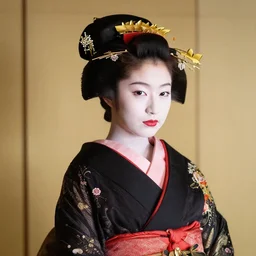 Portrait Photograph of a Japanese Geisha Revolog Rasp 400