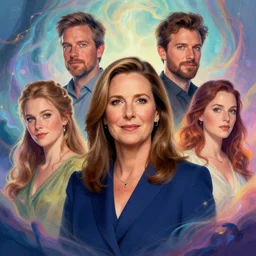 portrait of jacinda adern, new zealand prime minister ; by james jean, charlie bowater, tom bagshaw, nikolay makovsky, melanie delon : : enchanting, colorful, ethereal, portrait, character design, illustration, hyperrealism, photorealism, digital art, concept art, fantasy, weta, wlop