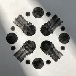one big inkblot on the paper, rorschach test, symmetrical, slightly styled to Dalee