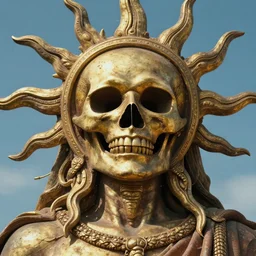 death of Sun God by Howard David Johnson by Jeremy Geddes cinematic, coherent, clear, detailed, intricate, dramatic lighting, establishing shot, 8k resolution