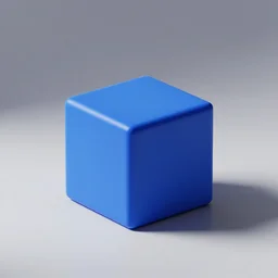 one blue cube and one orange cube, studio light, studio photo, octane render, random = 0
