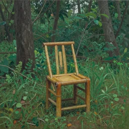 chair in the forest wenjun lin photorealism