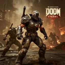 Screenshot of videogame 'gears of war' 'Doom Eternal'