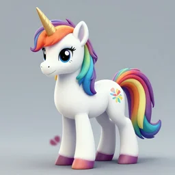 rainbow unicorn fursona, fullbody, trending on furaffinity, realistic shading, commission for