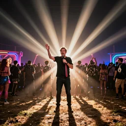 stephen colbert at a rave