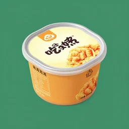 a isometric photo of a real food product.
