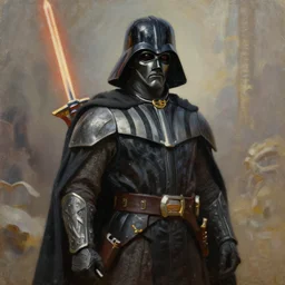 oil painting of darth revan