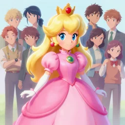painted portrait of princess peach, fantastically pastel colors, octane render, matte painting concept art, official fanart behance hd artstation by jesper elsing, by rhads and makoto shinkai and lois van baarle and ilya kuvshinov and rossdraws