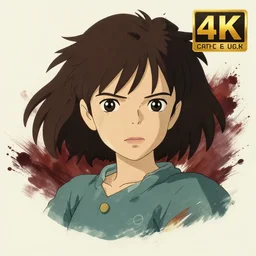 ugly adult woman character portrait, by studio ghibli, highly detailed, dynamic shadows, 4 k, splash art