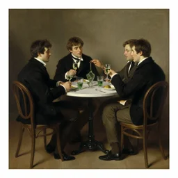 the absinthe drinkers by james ensor
