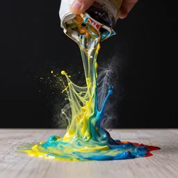 mix paint in air
