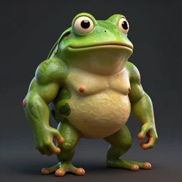 bodybuilder pepe the frog, au naturel, hyper detailed, digital art, trending in artstation, cinematic lighting, studio quality, smooth render, unreal engine 5 rendered, octane rendered, art style by klimt and nixeu and ian sprigger and wlop and krenz cushart