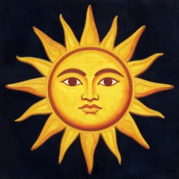 the sun, maori art