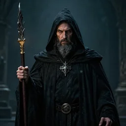 portrait of a necromancer, cinematic, establishing shot, extremly high detail, photo realistic, cinematic lighting, post processed, concept art, artstation, matte painting, style by eddie mendoza, raphael lacoste, alex ross