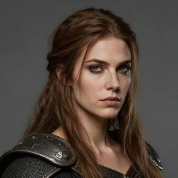 head and shoulders portrait of a barbarian, female, high fantasy, dnd, arvalis detailed, sakimichan