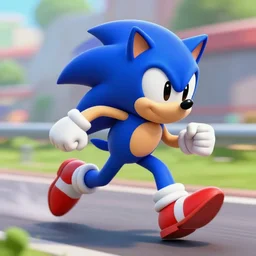 sonic running so fast the breaks time