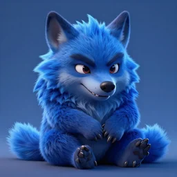 cute handsome cuddly werewolf from van helsing unreal engine hyperreallistic render 8k character concept art masterpiece blue