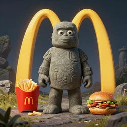 mcdonalds in the stone age