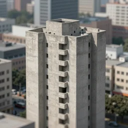 tilt shift, prismatic, Brutalistic concrete,  ultra detailed