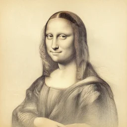 pencil sketch on old paper, by leonardo davinci