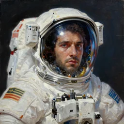 On and later on, you will tell them what went wrong And they'll say you're lying (lying) But you were born to be an astronaut And you'll do that or die trying There'd be nothing wrong with it, oh, concept art oil painting by Jama Jurabaev, extremely detailed, hard brush, artstation