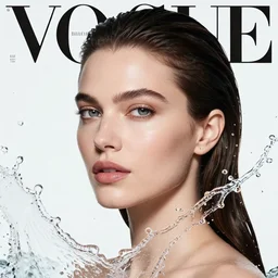 close up photography of a beautiful woman surrounded by water splashes byanka zhuravleva and ary scheffer. jean james and marco mazzoni. vogue. kodak portra. bokeh!. golden hour. detailed. hq. realistic. vibrant. lens flare. canon eos r 3, 8 k, raw, symmetrical balance, in - frame