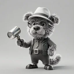 a scruffy inventor character designed by Sergio Pablos, rendered illustration