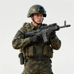 finnish army, digital art, octane render, artstation