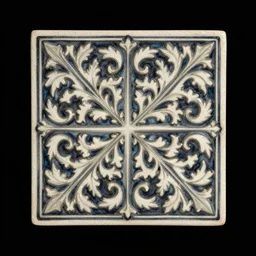an element design by alex grey on a fancy square tile on a black background
