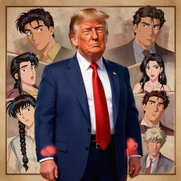 elegant donald trump, morphed, animation pixar style, shaded lighting poster by magali villeneuve, artgerm, jeremy lipkin and michael garmash, rob rey and kentaro miura style, trending on art station
