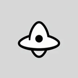 minimalist logo icon for a comedy spaceship, victo ngai, kilian eng, lois van baarle, behance, beeple, artstation