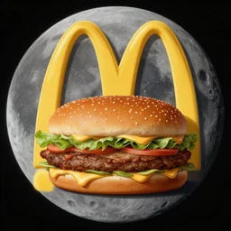 mcdonalds on the moon by leonardo da vinci