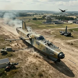 birds eye cinematic view normandy landing in the style of call of duty