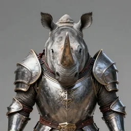 A beautiful portrait of an anthropomorphic rhino wearing paladin armor, front facing!!, character design, by Tooth Wu and greg rutkowski and artgerm, hyper realism, high detail, trending on artstation, unreal engine 5, Lumen, 8k, 38mm photography