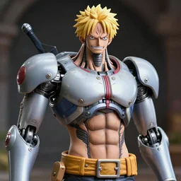 photo of franky the cyborg from one piece, photorealistic