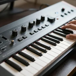 an analog synthesizer
