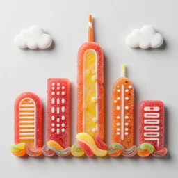 city made of candy