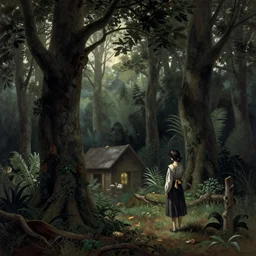 memories of a tale forlorn by Gustave Dore in the style of Yoshitaka Amano