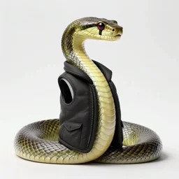 a snake wearing a vest