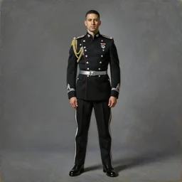 full body portrait of the dictator of the brooklyn nets, 1 8 8 9, in full military garb, black, silver, oil on canvas by william sidney mount, trending on artstation