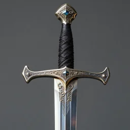 a photograph of the sword of omens. Intricate details. 8K