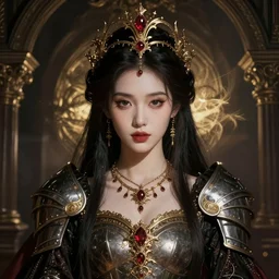 imperial princess knight ( ( ( gothic ) ) ) girl. intricate, centered, amazing composition, by ruan jia, marc simonetti, by robert hubert, by zhang kechun, illustration