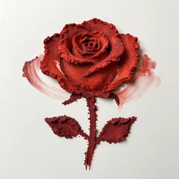 rose made of magma